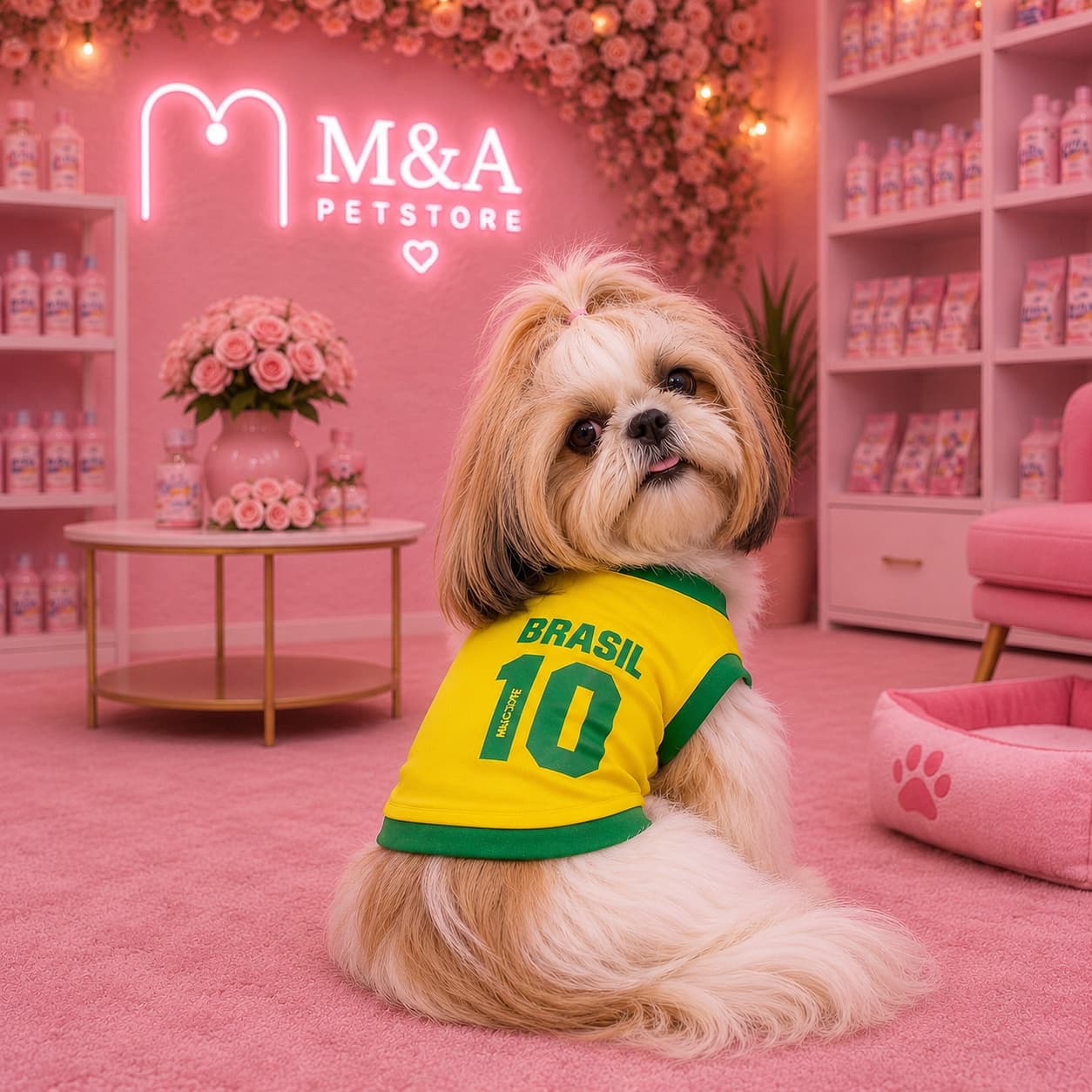 Camiseta do Brasil para Pets