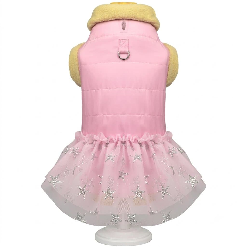 Jaqueta Acolchoada com Saia de Tule para Pets